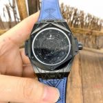 Best Replica Hublot Big Bang Sang Bleu II Watches Blacksteel Blue Gummy Strap_th.jpg